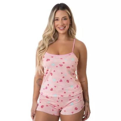 Kit 5 Baby Dolls com Shorts Delicados — Estampas Sortidas