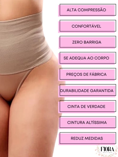 Cinta Modeladora Zero Barriga – Redução Instantânea com Conforto Total