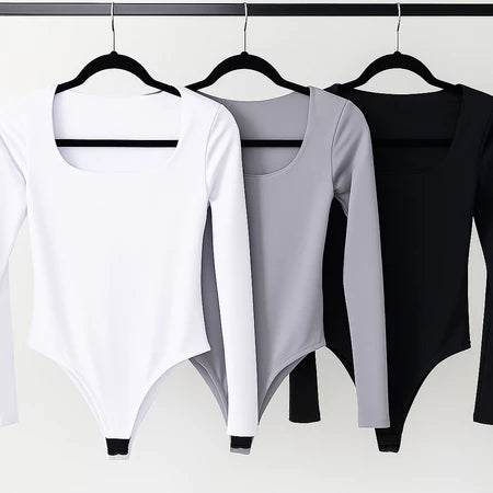 Kit 3 Body Feminino Manga Longa Forrado – Inverno com Estilo e Conforto