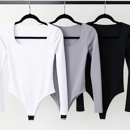 Kit 3 Body Feminino Manga Longa Forrado – Inverno com Estilo e Conforto