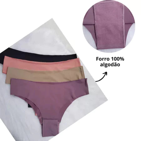 Kit com 5 Calcinhas Femininas – Conforto, Estilo e Versatilidade Todos os Dias